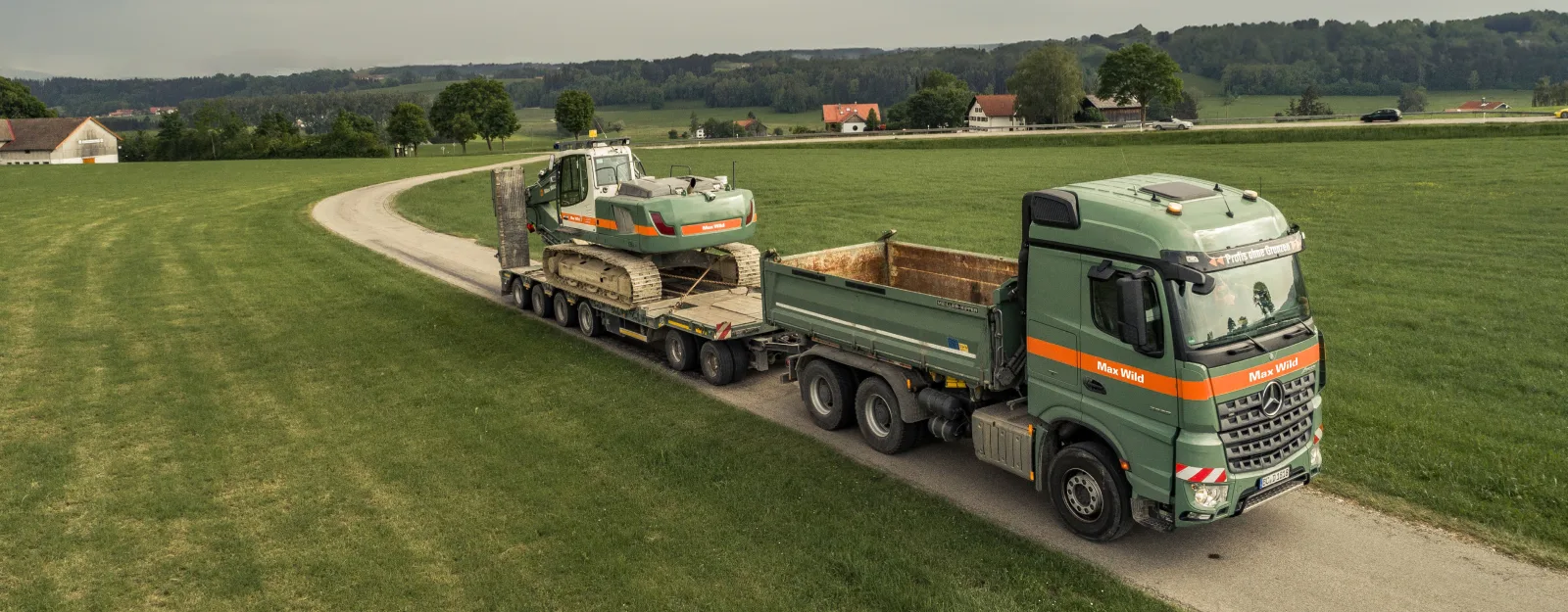 Max Wild Lkw im Einsatz